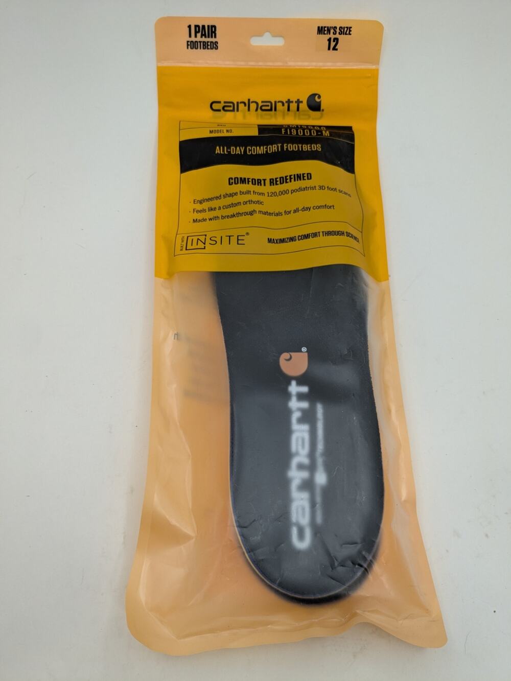 New Carhartt Replacement Insoles Size 12 CMI9000